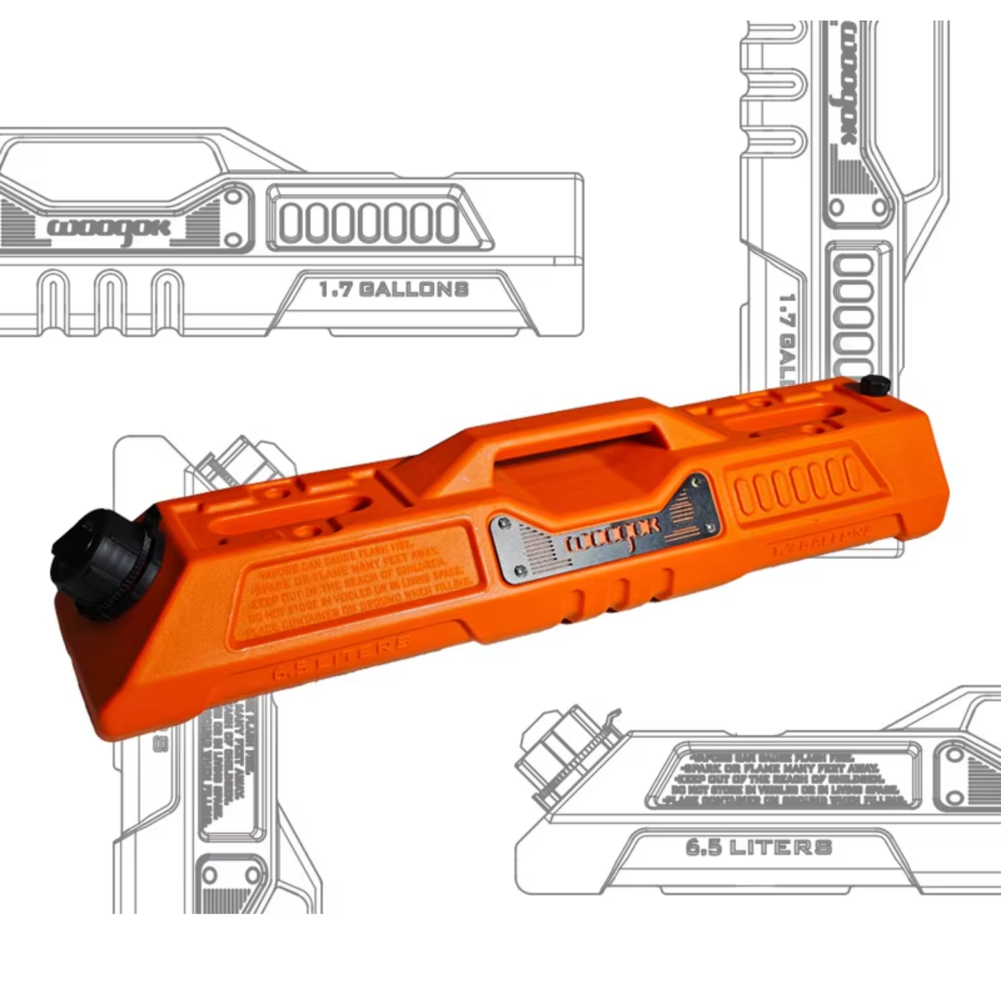 Expedition-Grade Fuel Cans 6.5 Liter Capacity